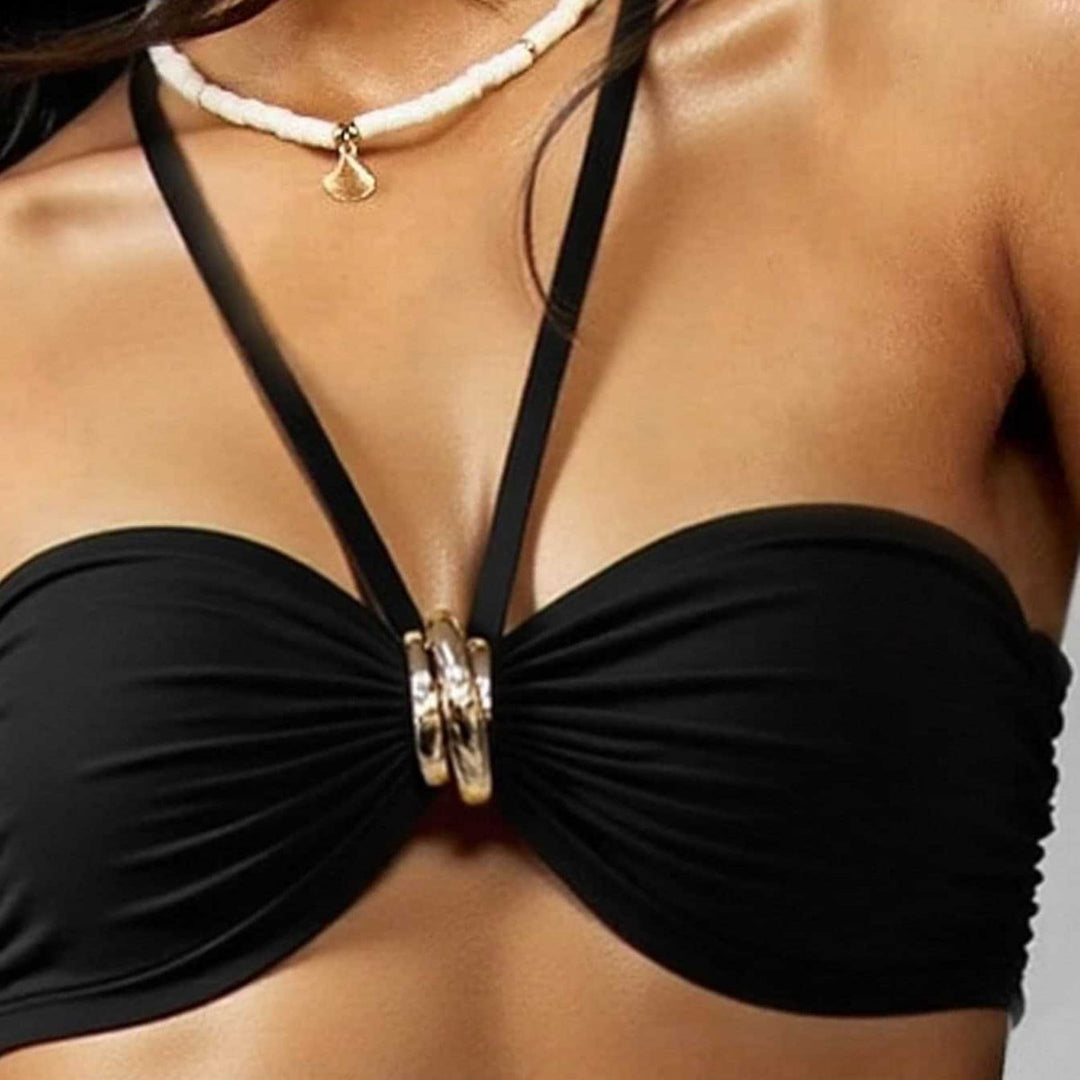 Damen Bandeau-Bikini mit elegantem Schmuckelement Echo Archiv