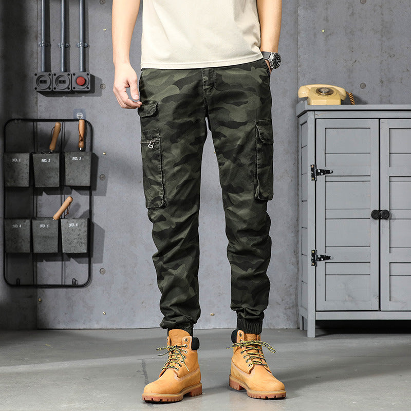 Herren Cargo-Hosen mit mehreren praktischen Taschen und elastischem Bund Echoarchiv
