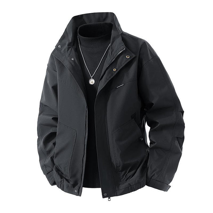 Herren Leichte technische Freizeitjacke mit Stehkragen, verdecktem Reißverschluss und elastischem Saum Echo Archiv