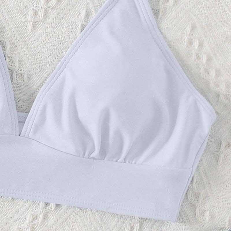 Damen Triangel-Bikini-Oberteil mit Rüschendetails Echo Archiv