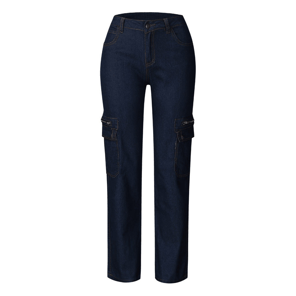 Damen Cargo-Jeans mit praktischen Seitentaschen und moderner Schnittführung Echo Archiv