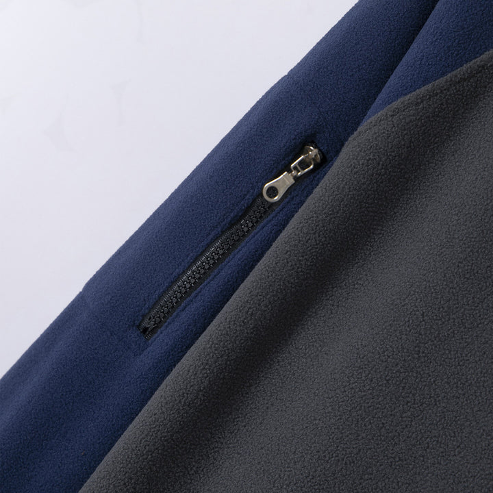 Herren funktionale Fleecejacke mit Stehkragen und Reißverschluss Echoarchiv