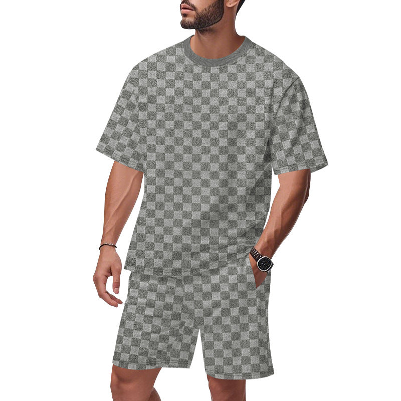 Herren Sportliches T-Shirt und Shorts Set Echoarchiv