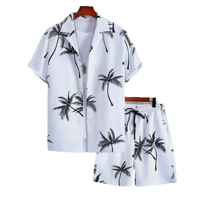 Herren Kurzarm-Hemd und Shorts Set Echoarchiv