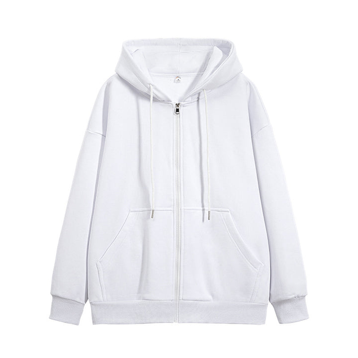 Unisex Oversize Kapuzen-Sweatjacke mit durchgehendem Reißverschluss, Kängurutaschen und gerippten Bündchen Echo Archiv