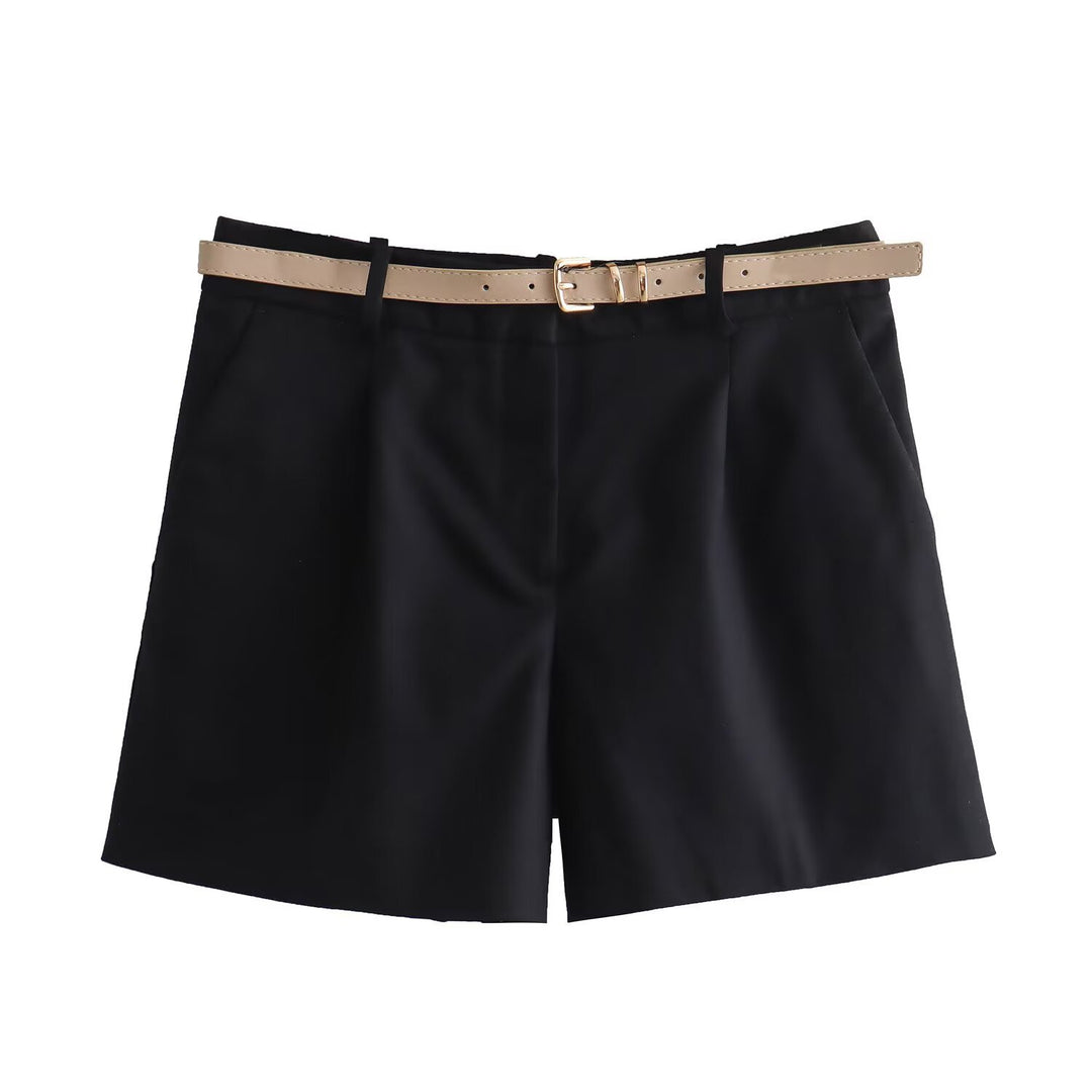 Damen elegante Shorts mit praktischem Gürtel Echo Archiv