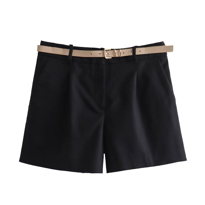 Damen elegante Shorts mit praktischem Gürtel Echo Archiv