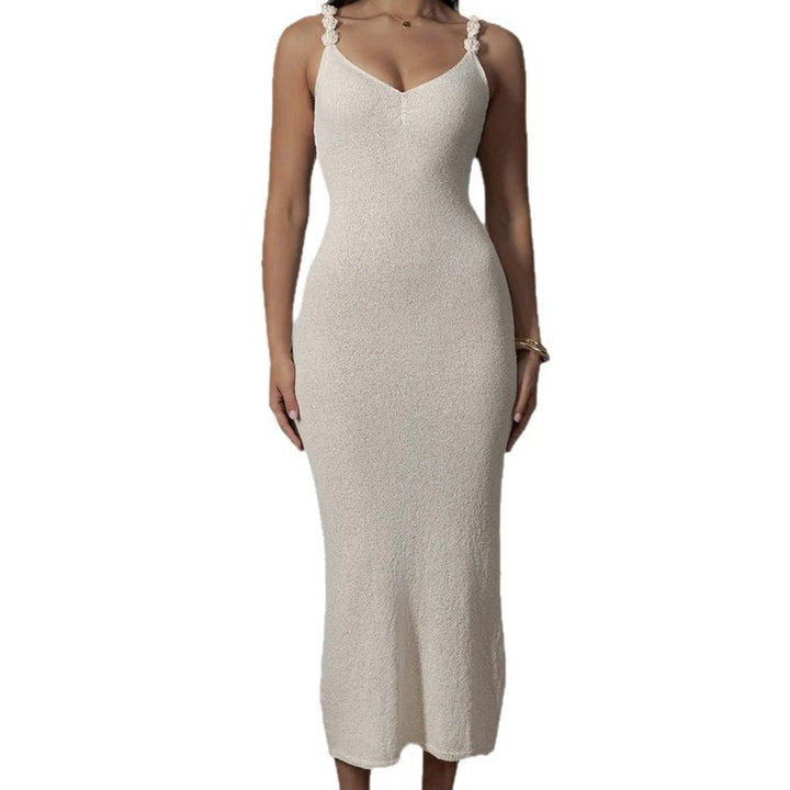 Damen Elegantes Maxikleid mit raffinierten Trägern und fließendem Stoff Echo Archiv