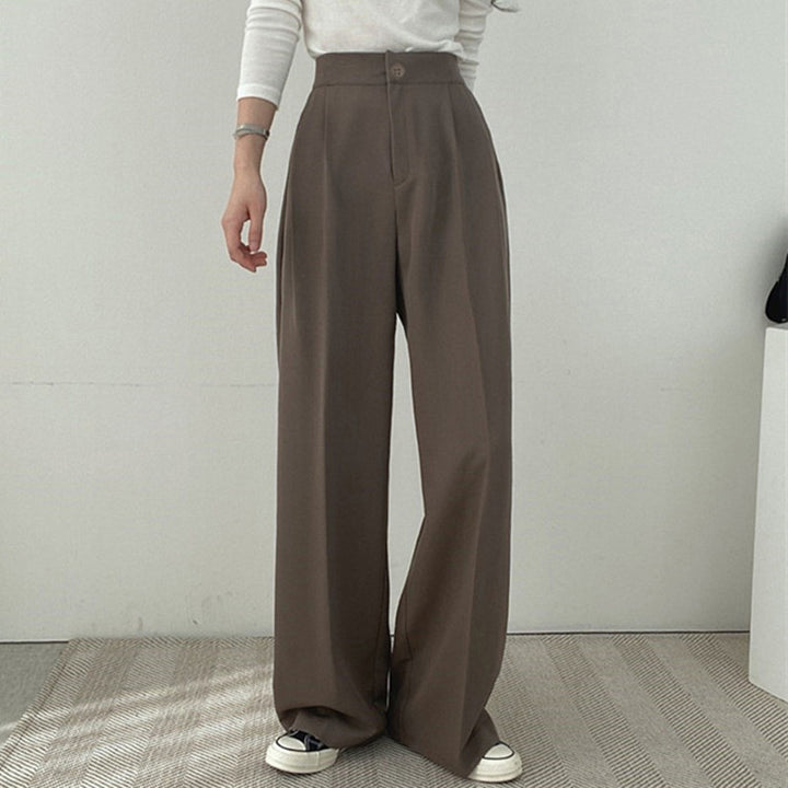 Damen Elegante und hoch taillierte Stoffhose Echo Archiv