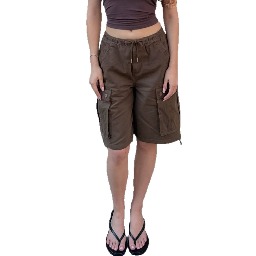 Damen Cargo-Shorts mit elastischem Bund und praktischen Seitentaschen Echoarchiv