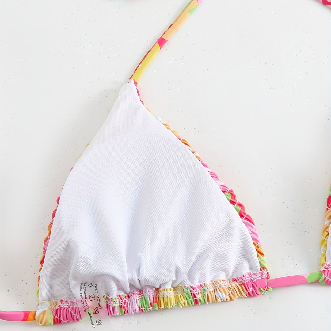 Damen Triangel-Bikini-Set mit floralem Design Echo Archiv