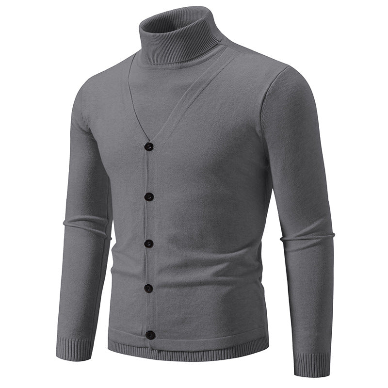 Herren eleganter und kuscheliger Rollkragenpullover Echoarchiv