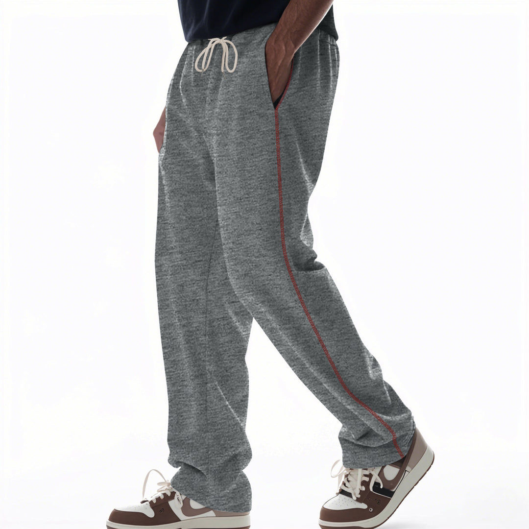 Herren bequeme Jogginghose mit Reißverschluss und seitlichen Taschen Echoarchiv