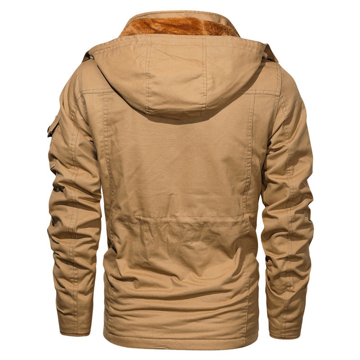 Herren Utility-Fieldparka aus Canvas mit Teddyfutter, Taillenkordel und Mehrfachtaschen Echo Archiv