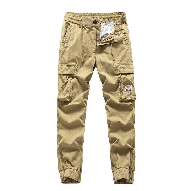 Herren Cargo-Jogger mit Zip-Knöchel, elastischem Bund, Multifach-Utility-Taschen und Vintage-Patch Echo Archiv