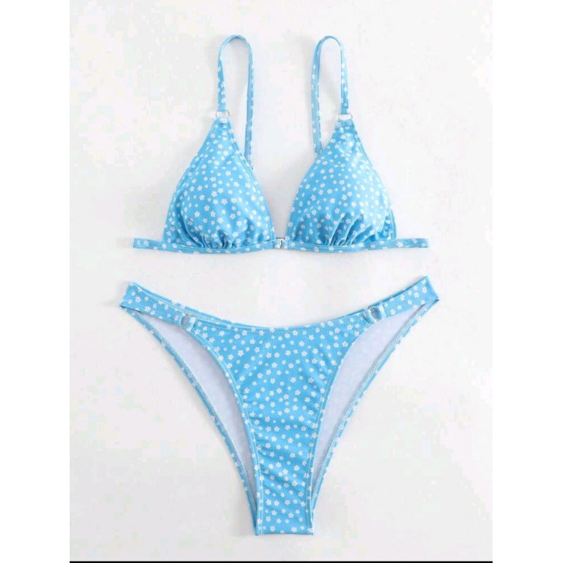 Damen Triangel-Bikini mit verspieltem Muster Echo Archiv