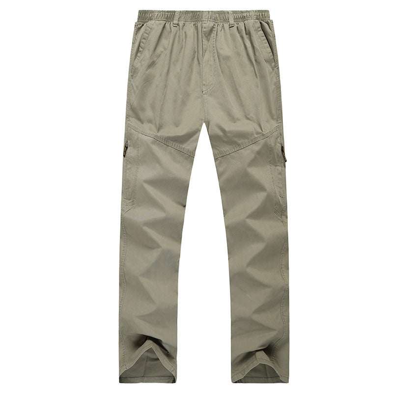 Herren Cargohose mit elastischem Bund, multifunktionalen Utility‑Taschen und geradem Schnitt Echoarchiv