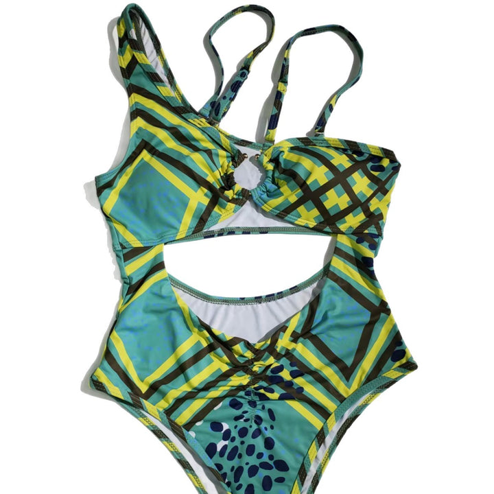 Damen modischer Cut-Out Badeanzug Echo Archiv