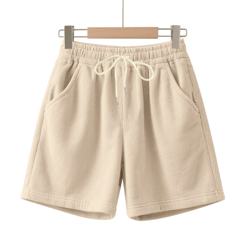 Herren nan gerippte Jersey-Shorts mit elastischem Bund, dekorativem Kordelzug und seitlichen Eingrifftaschen Echo Archiv