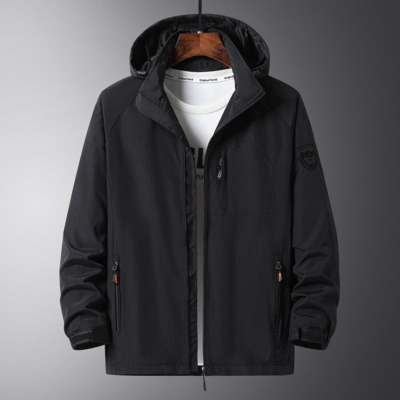 Herren Urbaner Allwetter-Reiseanorak mit Mesh-Futter und verdecktem Reißverschluss Echo Archiv