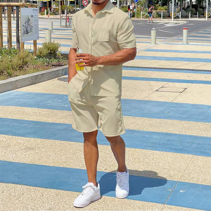 Herren lässiger Kurzoverall mit praktischen Taschen Echoarchiv
