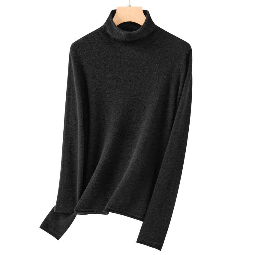 Damen Feiner Rollkragenpullover aus ultraleichtem Feinstrick mit schlanker Silhouette Echoarchiv