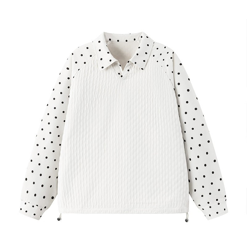 Damen Sportliche Poloshirt mit Punktedesign Echo Archiv