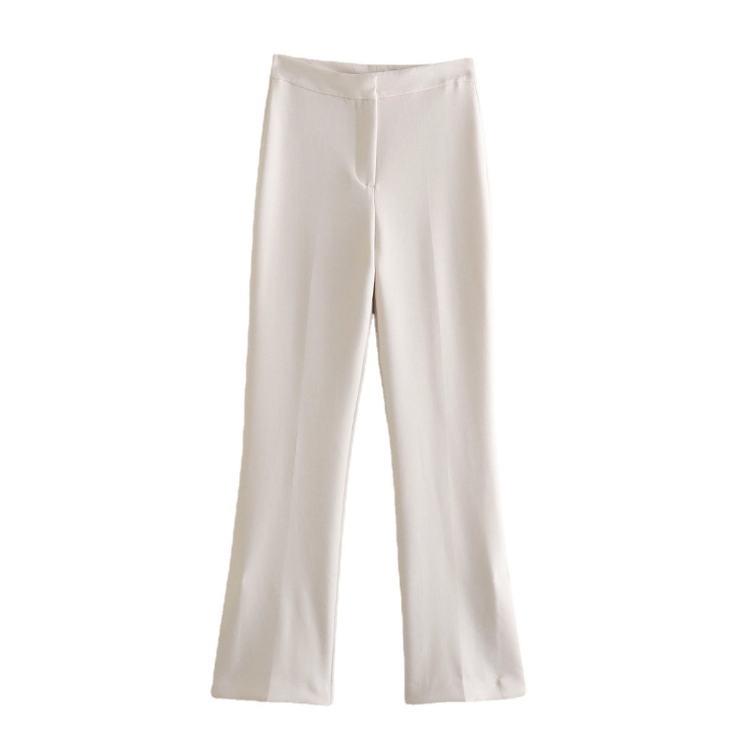 Damen Elegante Stretch-Hose mit geradem Bein und Bügelfalte Echo Archiv