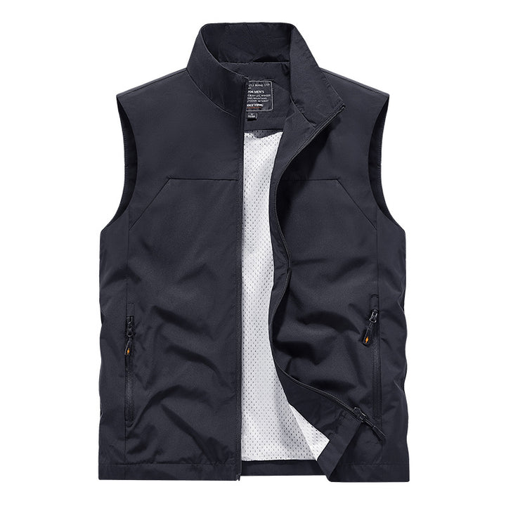 Herren Atmungsaktive Utility‑Weste mit Mesh‑Futter, wind- & wasserabweisender Außenlage & Reißverschlusstaschen Echo Archiv
