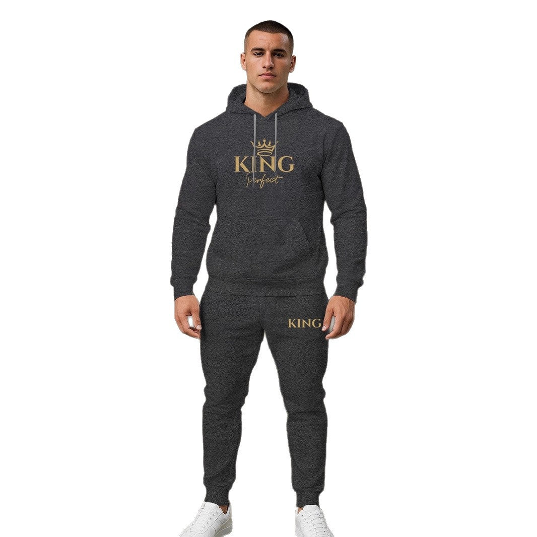Herren Premium Kapuzenpullover und Jogginghose Set Echoarchiv