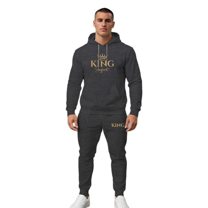 Herren Premium Kapuzenpullover und Jogginghose Set Echoarchiv