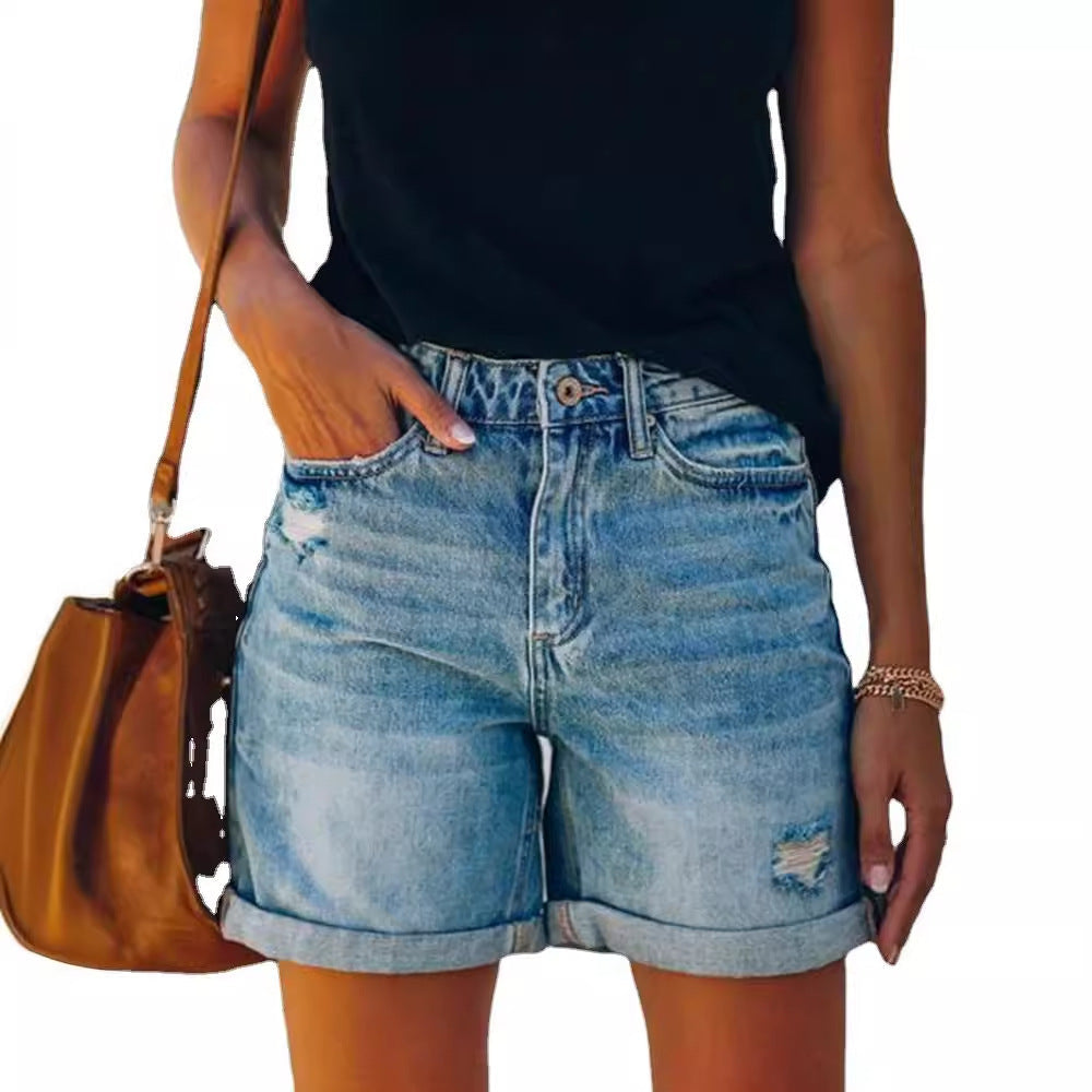 Damen JEchoarchivnsshorts im lässigen Relaxed Fit mit modischen Destroyed-Details Echoarchiv
