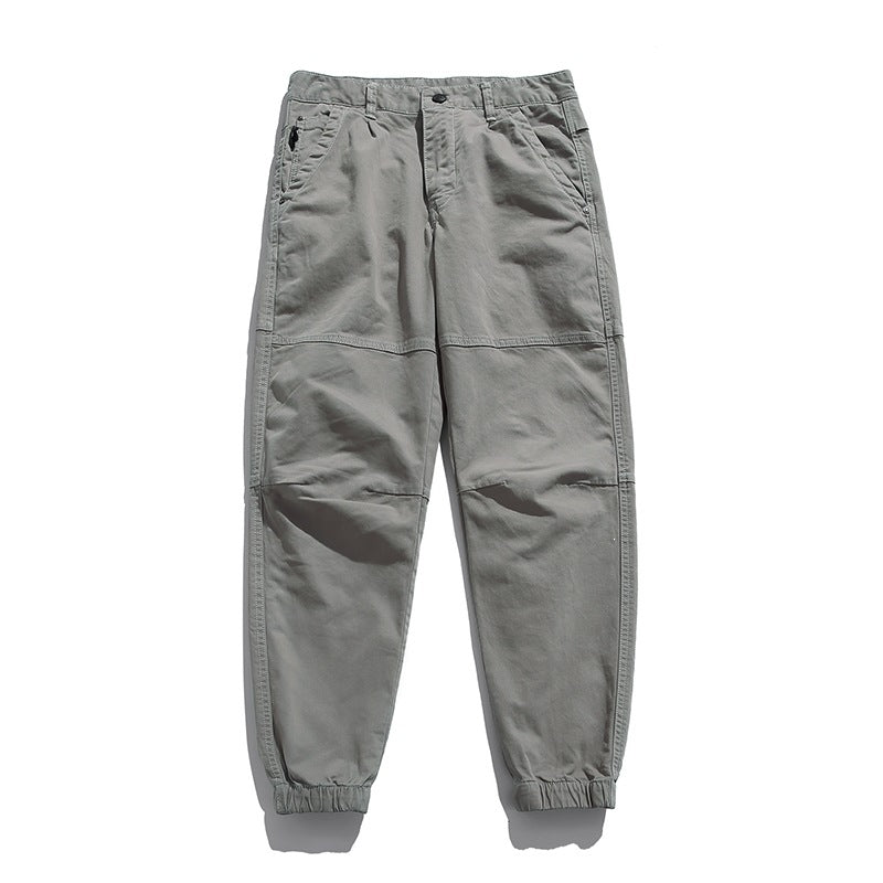 Herren Tapered Cargohose im Joggerstil mit Knie-Teilungsnähten, Tunnelzug & elastischen Bündchen Echoarchiv