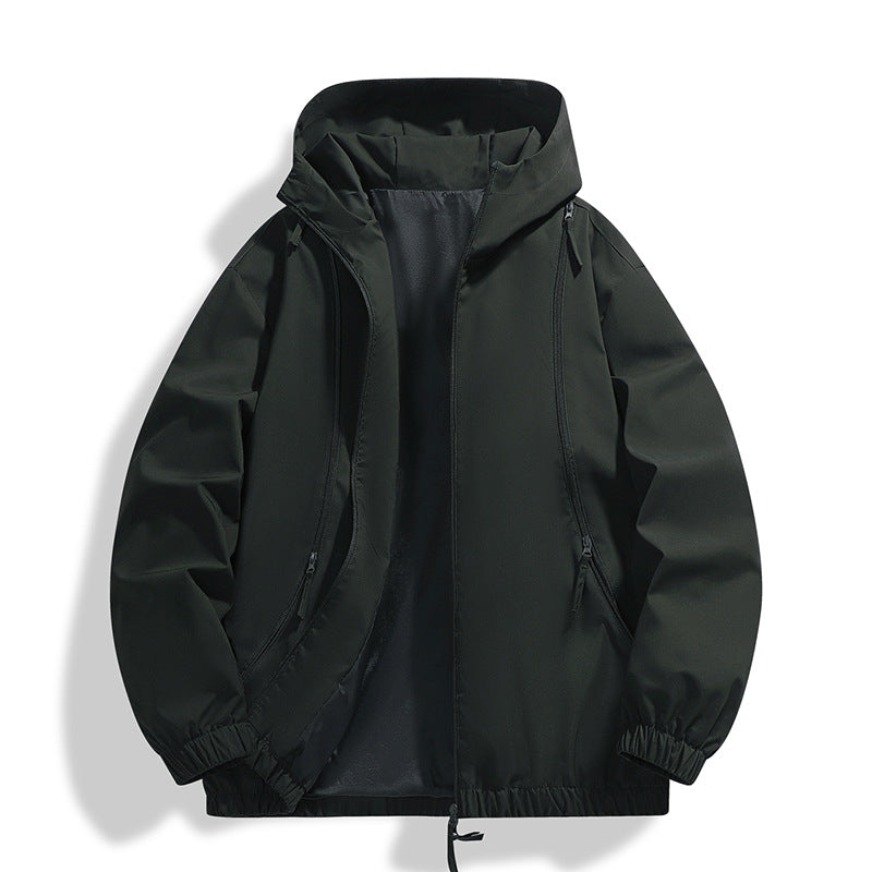 Herren Leichte Kapuzenjacke mit elastischen Bündchen – Taviero