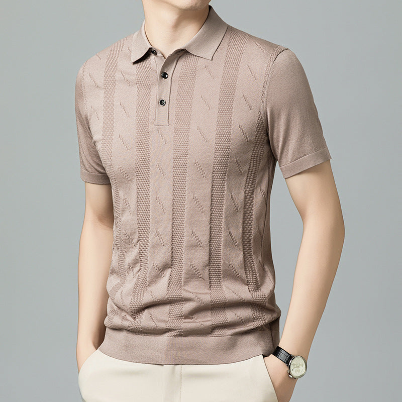 Herren Poloshirt mit strukturiertem Design von Echoarchiv