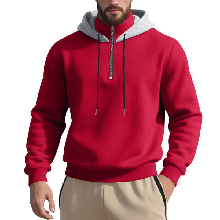 Herren Sweatshirt mit Reißverschluss und hohem Kragen Echoarchiv