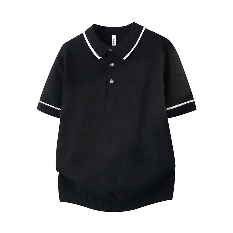 Herren Elegantes Poloshirt mit kontrastierenden Akzenten Echo Archiv
