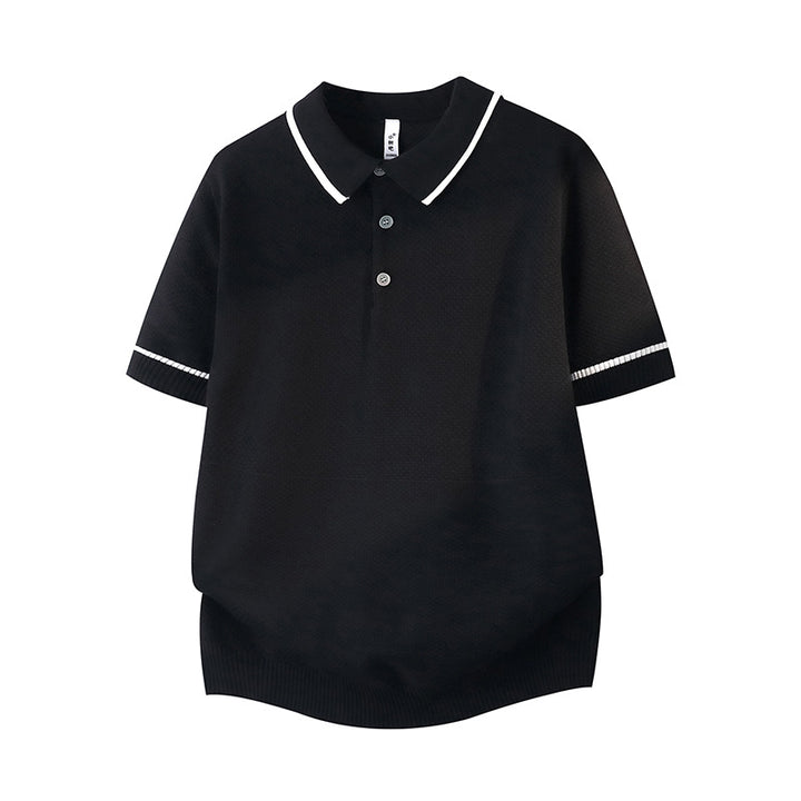 Herren Elegantes Poloshirt mit kontrastierenden Akzenten Echo Archiv