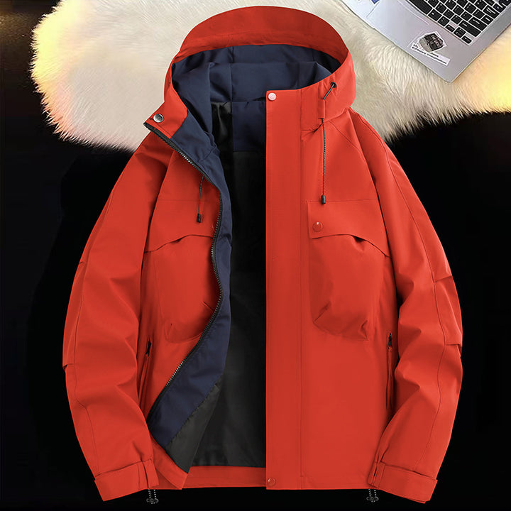 Herren atmungsaktive und wasserabweisende Funktionsjacke mit großzügigen Taschen Echoarchiv