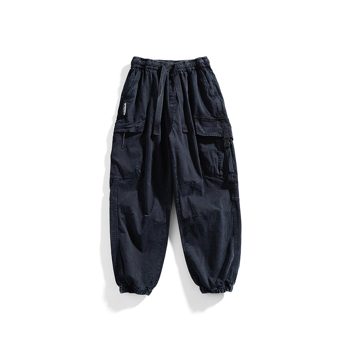 Herren Utility-Cargo-Jogger mit Gummibund, Mehrfachtaschen und Kordelzug Echo Archiv