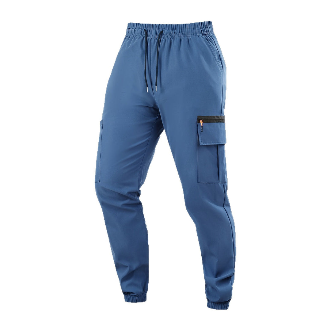 Herren Utility-Cargo-Jogginghose mit Kordelzug, Reißverschluss-Beintasche & elastischen Bündchen Echo Archiv