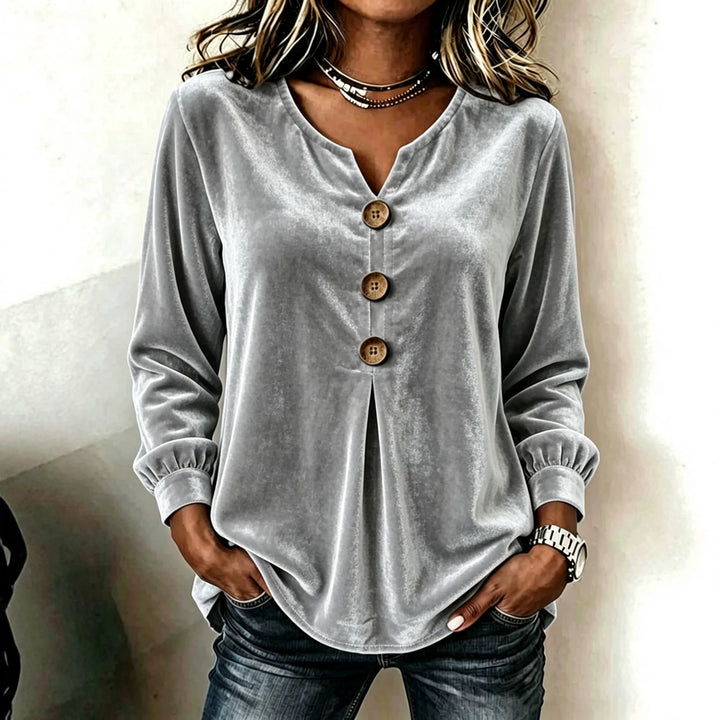 Damen Elegante und komfortable Veloursbluse Echo Archiv