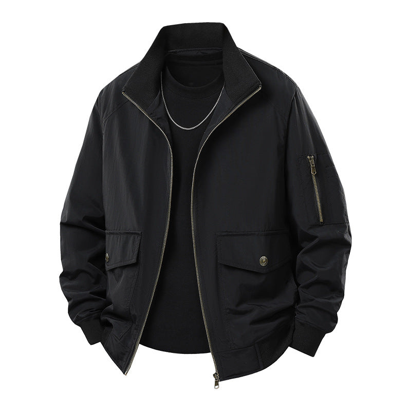Herren Sportliche Jacke mit hohen Kragen und praktischen Taschen Echo Archiv