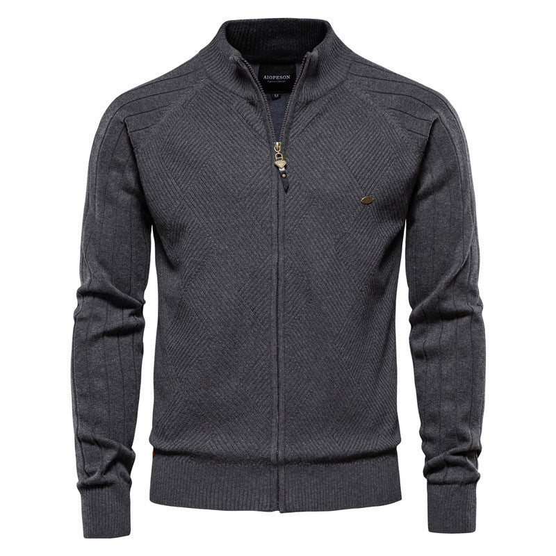Herren Strickjacke mit Stehkragen Echoarchiv