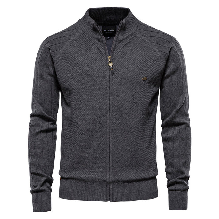 Herren Strickjacke mit Stehkragen Echoarchiv
