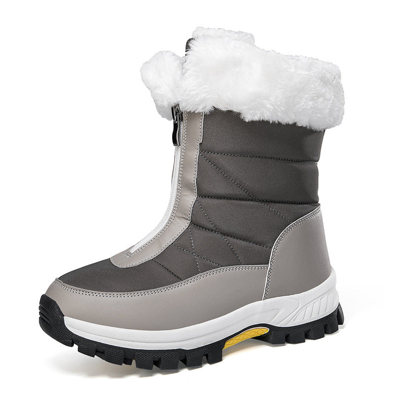 Damen Gefütterte Thermo-Winterstiefel mit Reißverschluss und rutschfester Profilsohle Echo Archiv