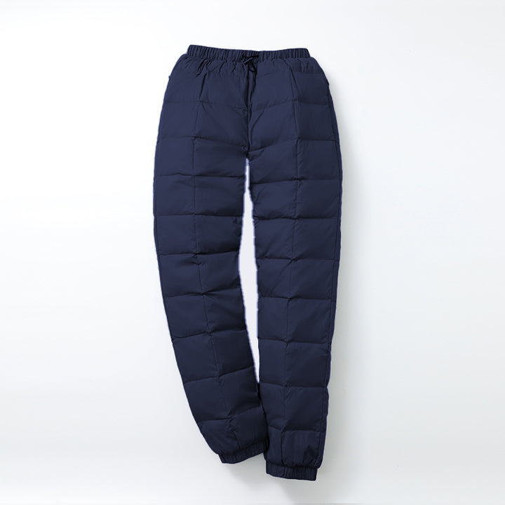 Herren Gepolsterte Thermohose mit Karosteppung und elastischem Saum Echoarchiv