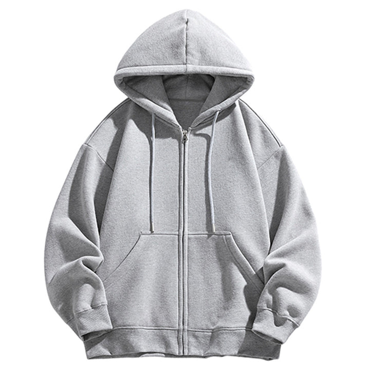 Herren Oversize Kapuzen‑Sweatjacke mit durchgehendem Reißverschluss und Kängurutasche Echo Archiv