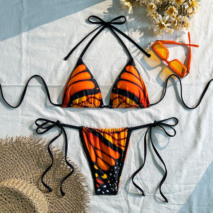 Damen Triangel-Bikini mit raffinierten Binde-Details Echo Archiv