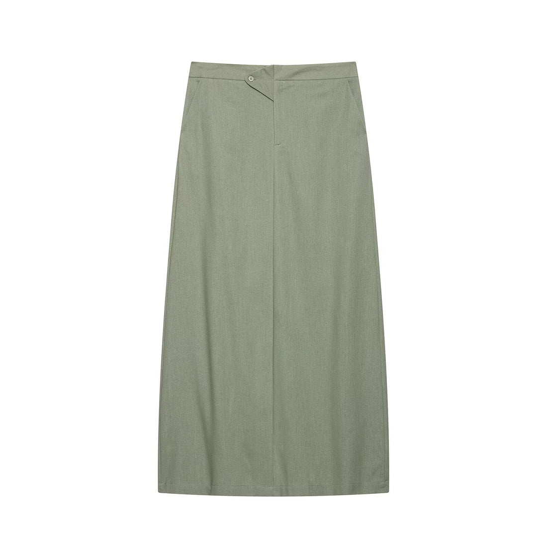 Damen Zweiteiliges Hemdblusen- und Midirock-Set mit verdeckter Knopfleiste Echo Archiv